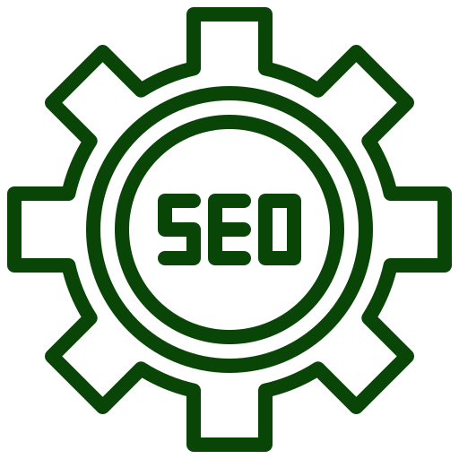 SEO-optimized website icon, representing improved search rankings and online visibility.